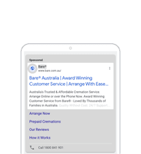 BARE mobile ad