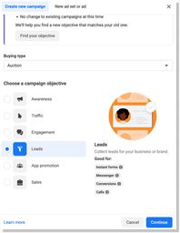 Lead Objectives, Meta Ads, Facebook